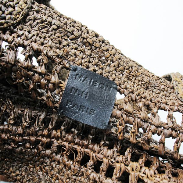 MAISON N.H PARIS【美品】ANNA タッセル付き ラフィアバッグ MAISON N.H PARIS【美品】ANNA タッセル付き ラフィアバッグ