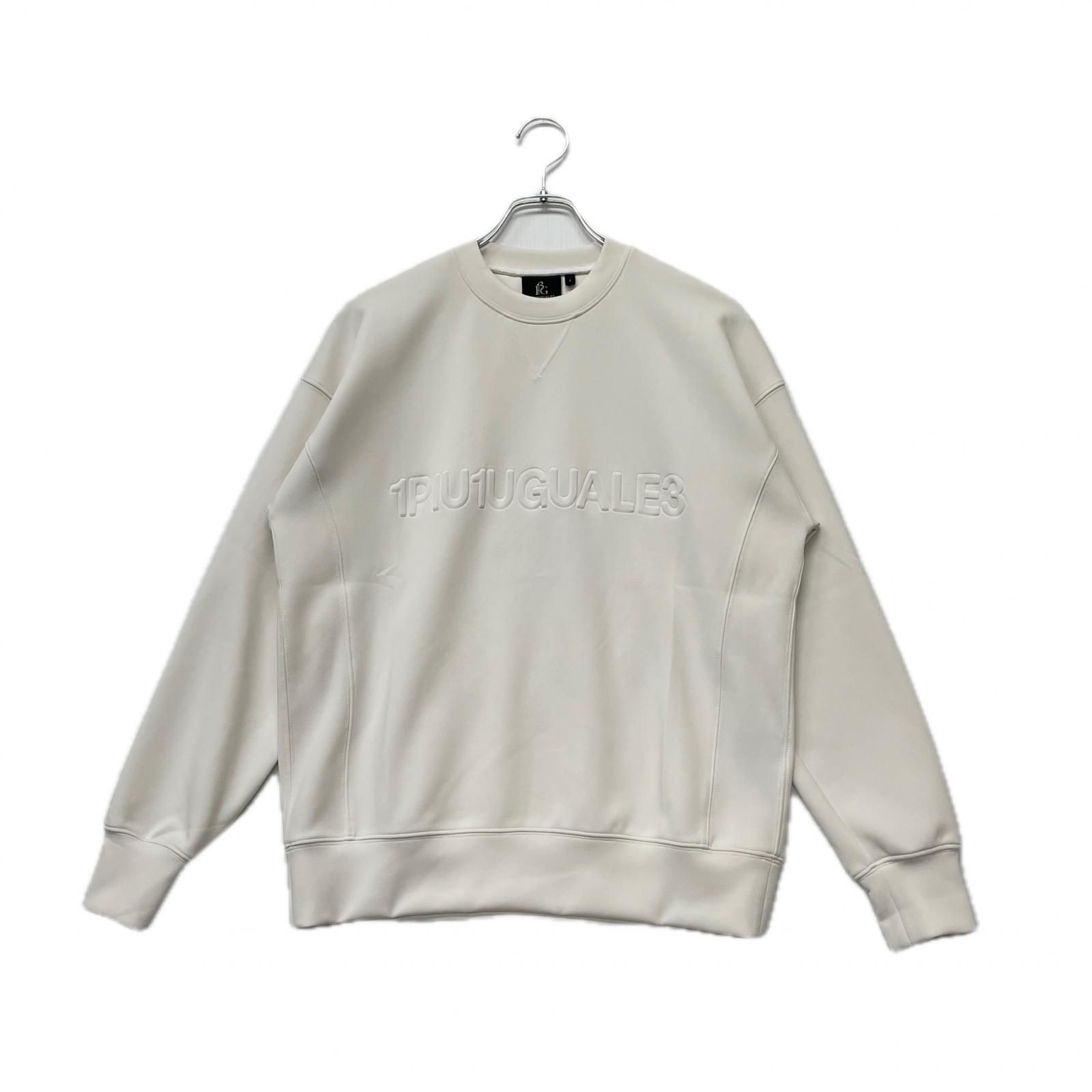 レディース ウノピュウノウグァーレトレ 1piu1uguale3 スウェット 1 S 白 ホワイト 立体ロゴ シンプル