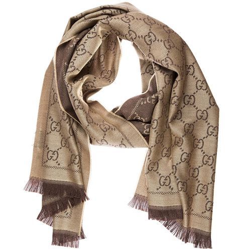 ❤*格様 美品！GUCCI GGロゴマフラー ベージュ/ブラウン　リバーシブル グッチ(GUCCI)マフラーのレディース&メンズ人気ランキングTOP10