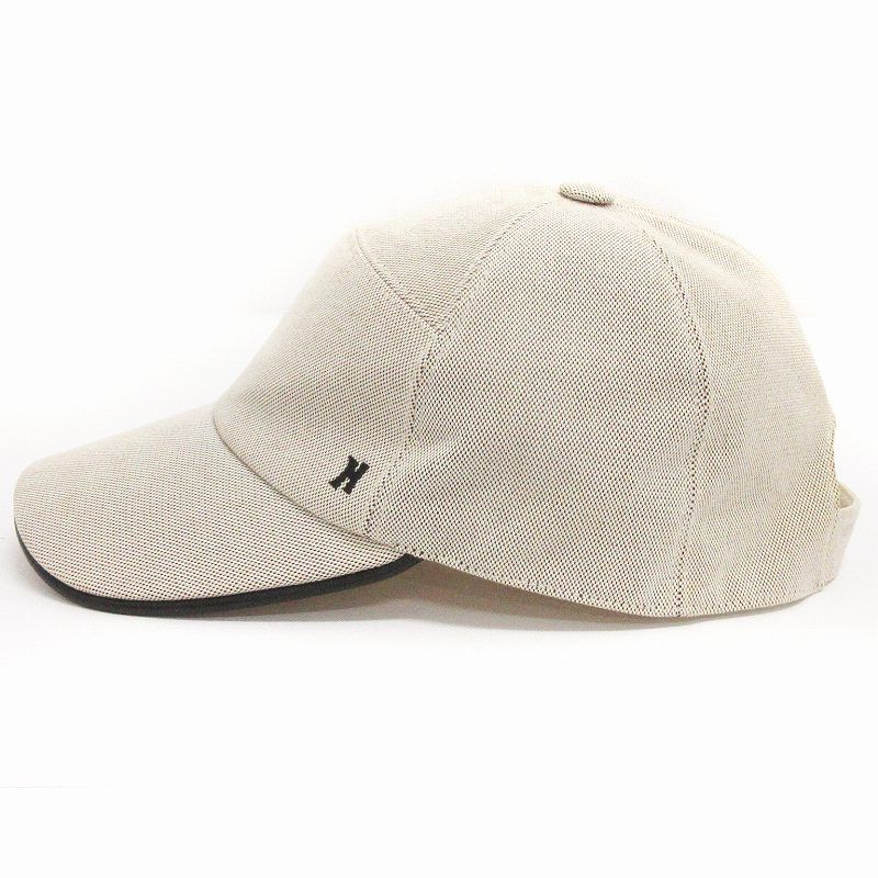 エルメス HERMES Hロゴ キャップ 帽子 コットン グレー系 57 - メルカリ