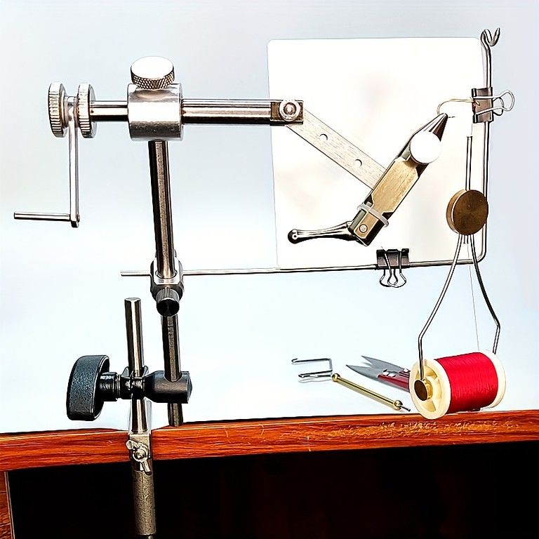 ステンレス製フライタイイングバイス