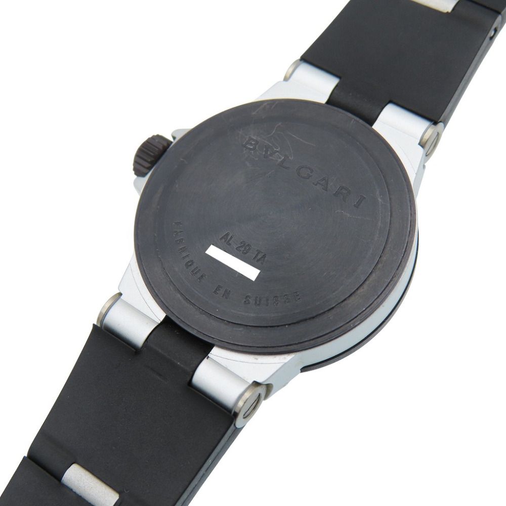 美品 ブルガリ アルミニウム デイト AL29TA クオーツ 腕時計 アルミ  