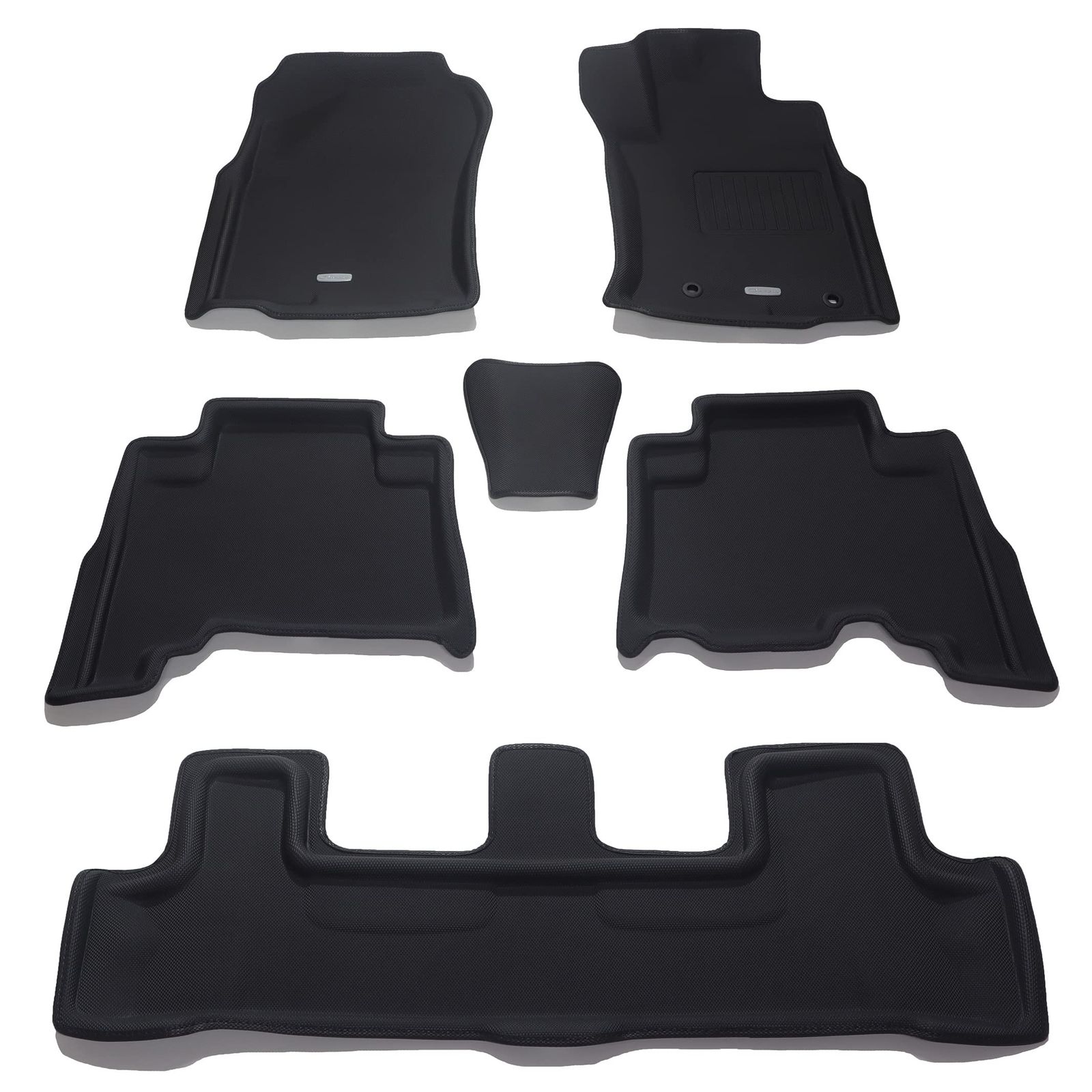 クラッツィオ Clazzio フロアマット 立体タイプ 1台分セット ランドクルーザープラド H25 2013 |9~ 7人乗り NEWラバータイプ ブラック ET0254 5EETC0254K