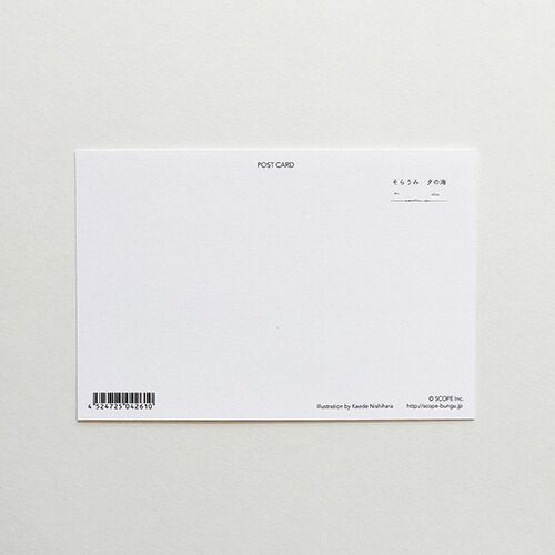 まとめ スコープ カード ポストカード そらうみ 夕の海 04261 ×60セット