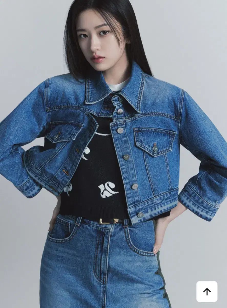 LUCKY CHOUETTE ラッキーシュエトゥ クロップドデニムジャケット