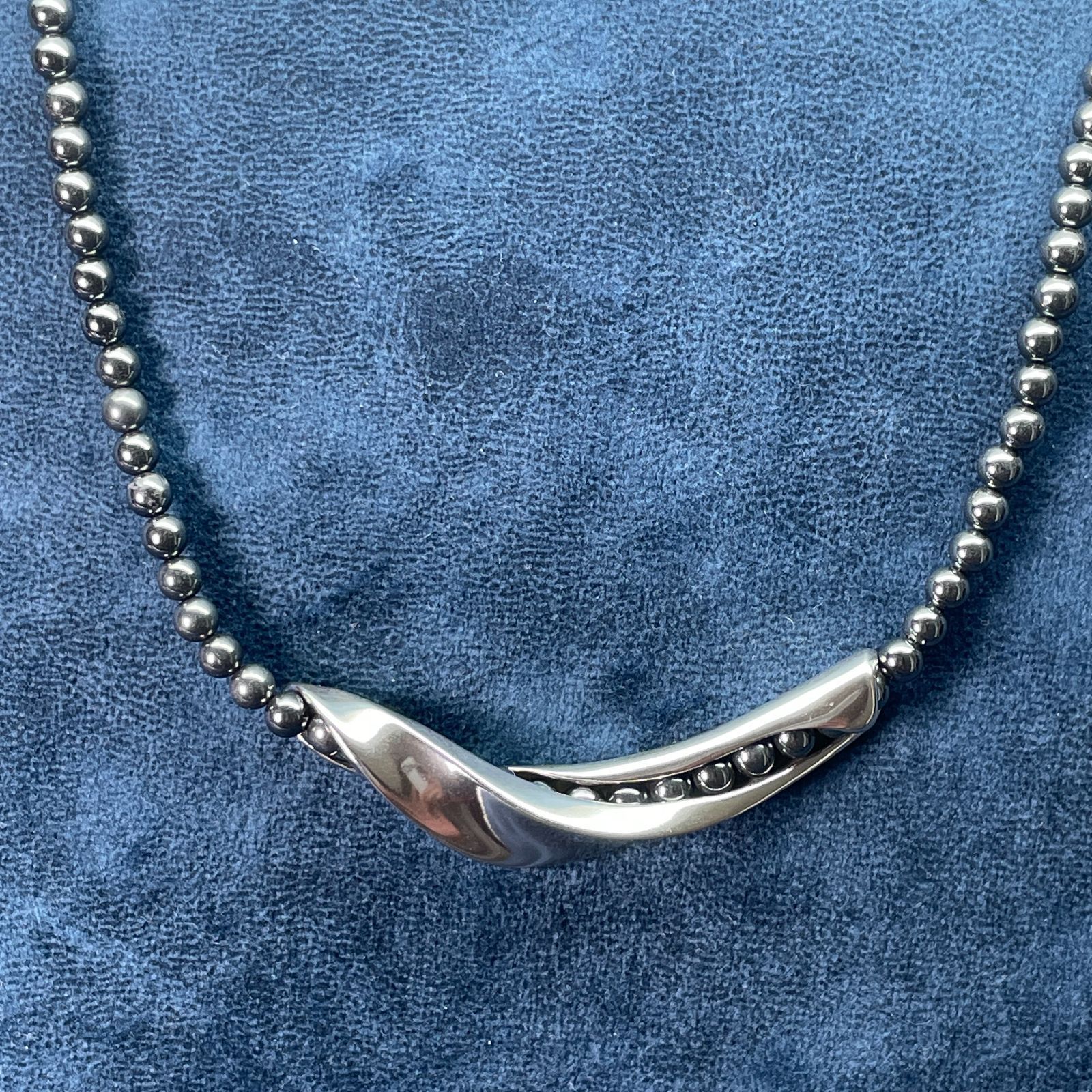 ジョージジェンセン ネックレス ヘマタイト HaH シルバー 925