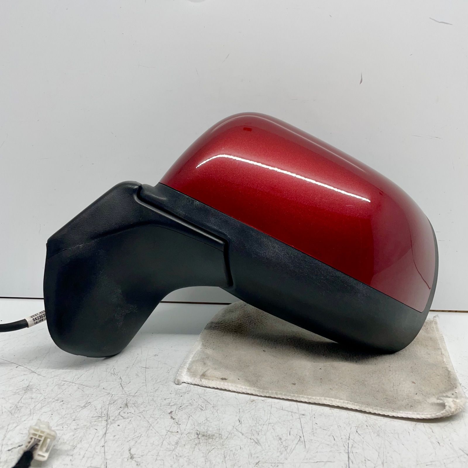 日産 E12 NE12 ノート ドアミラー サイドミラー 左側 助手席側 L 7P 7ピン 動作確認済 赤 レッド 20375001 P70060