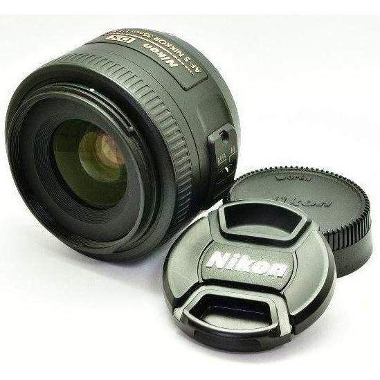 ニコン 単焦点レンズ Nikon AF-S DX NIKKOR 35mm F1.8G 中古 付属品