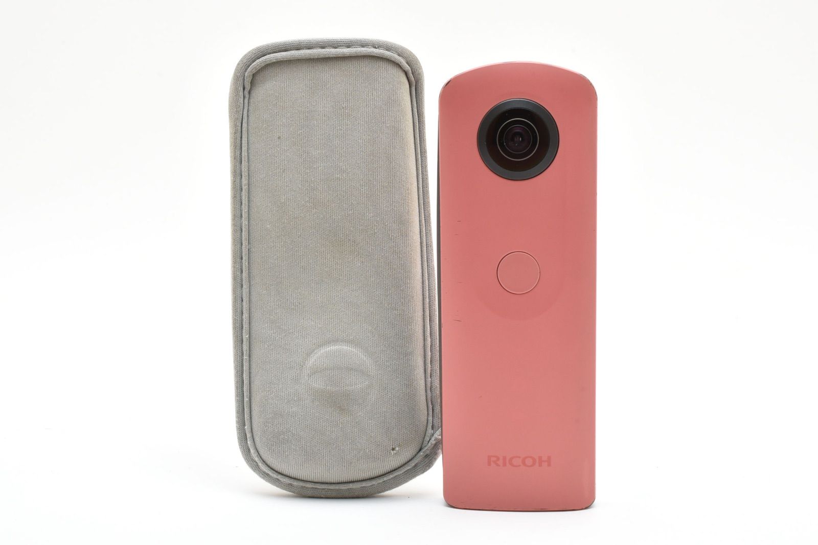 元箱・取扱説明書・純正ポーチ+レンズカバー・シリコンカバー】THETA V