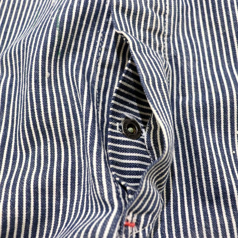 60s vintage POWRHOUSE ヒッコリー オーバーオール メンズ Mサイズ相当