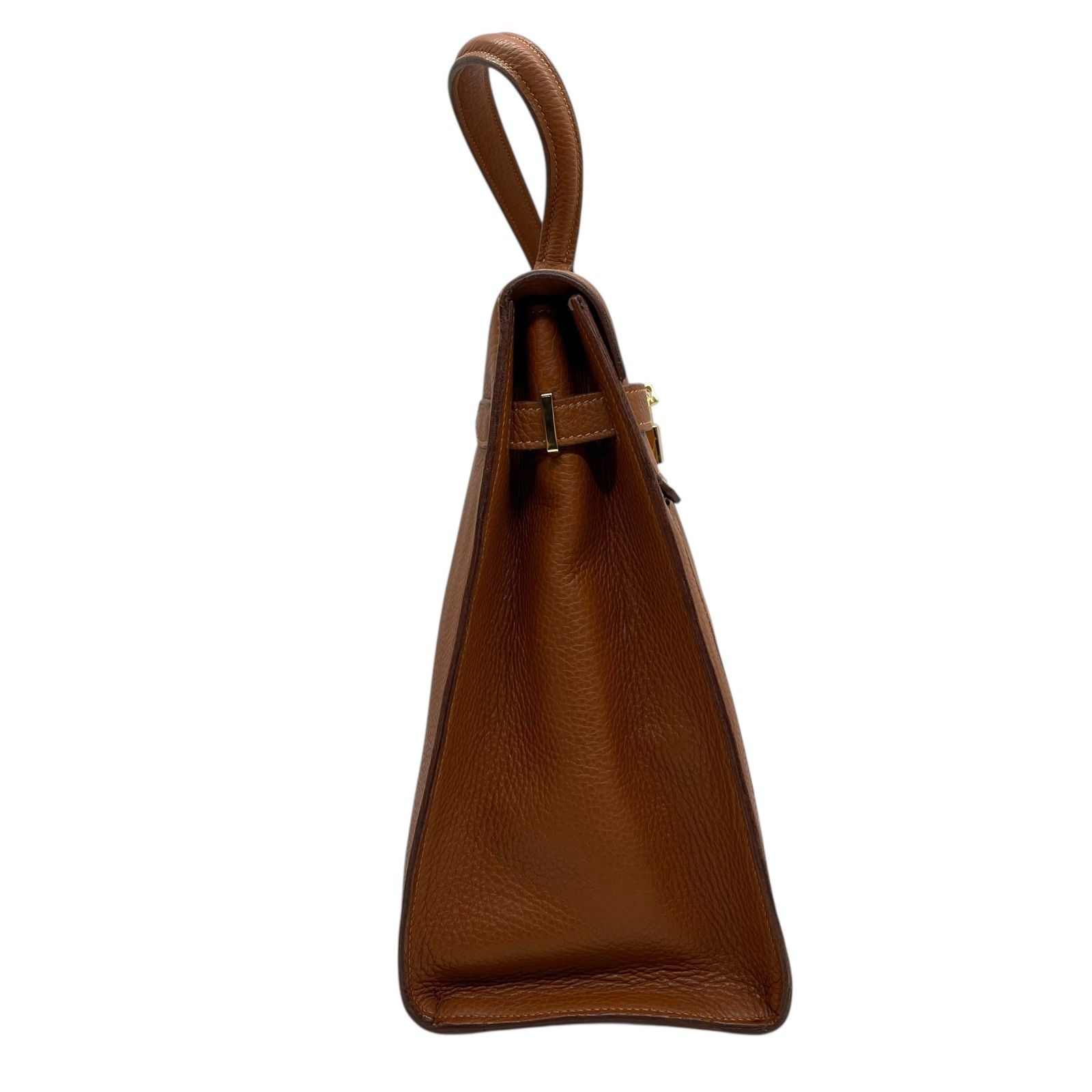 CELLERINI ハンドバッグ オールレザー 南京錠付 ゴールド金具