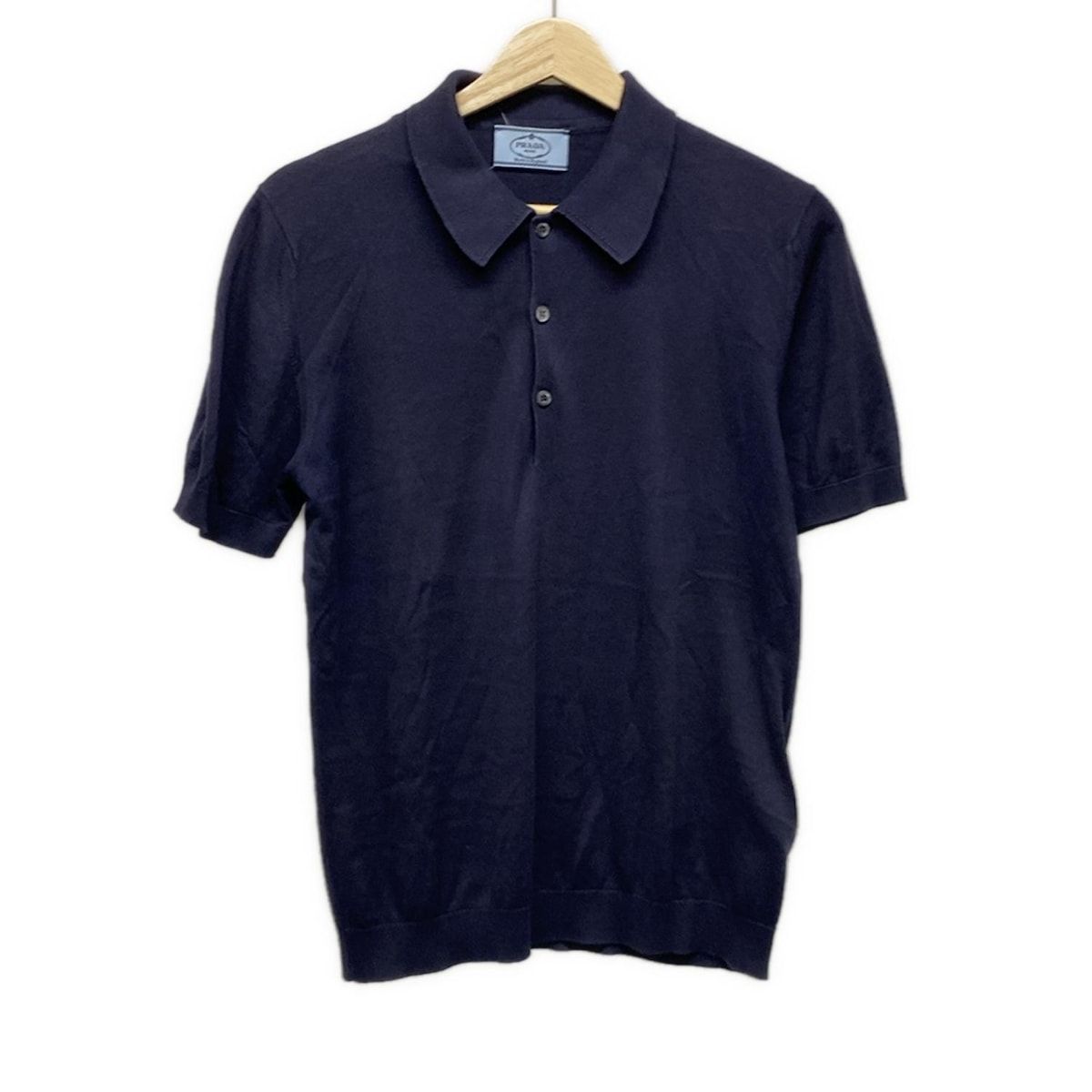 PRADA　ポロシャツ　ロゴ　ネイビーカラー 楽天市場】PRADA プラダ/PIQUET 三角ロゴポロシャツ/UJN444 S181