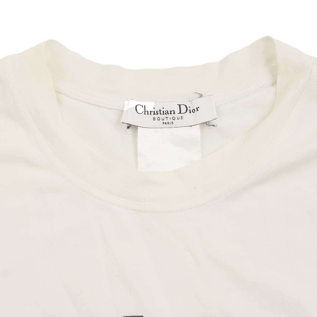 Christian Dior クリスチャンディオール 2003 J'adore Dior Logo Tank Top ロゴプリントタンクトップ  3E16155302 ホワイト 36｜代購幫