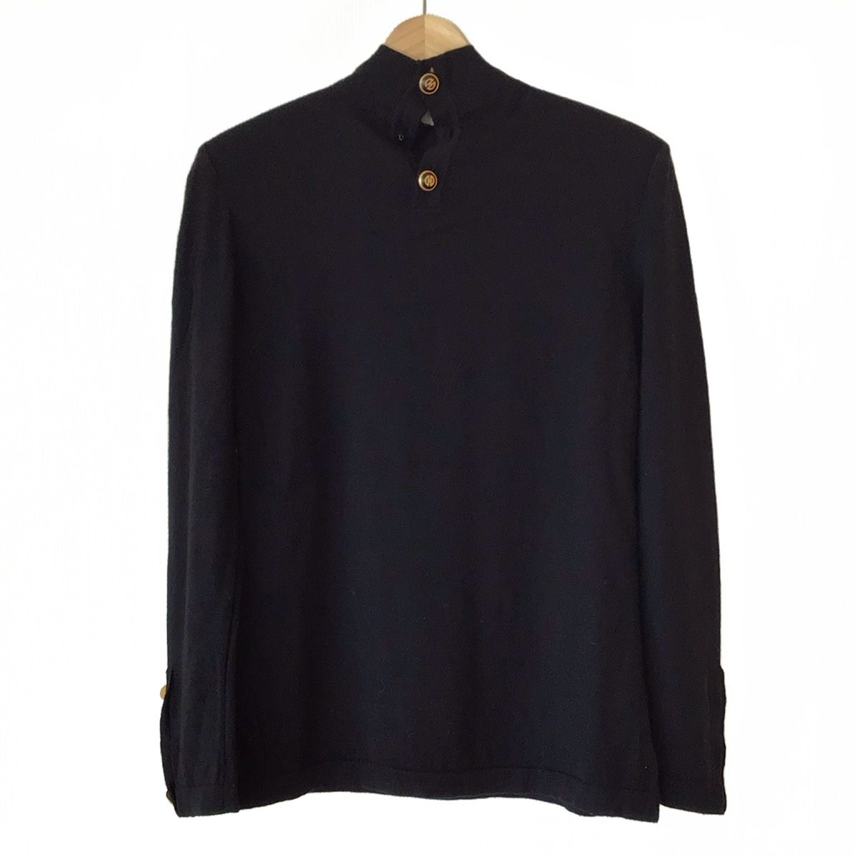 CELINE(セリーヌ) 長袖セーター サイズ40 M レディース - 黒×レッド  