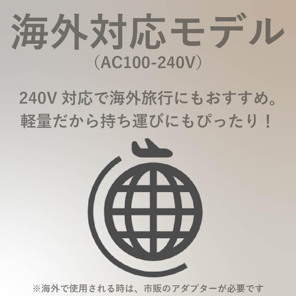 数量限定】海外対応 ストレートアイロン ホワイト セラミック KHS-8800