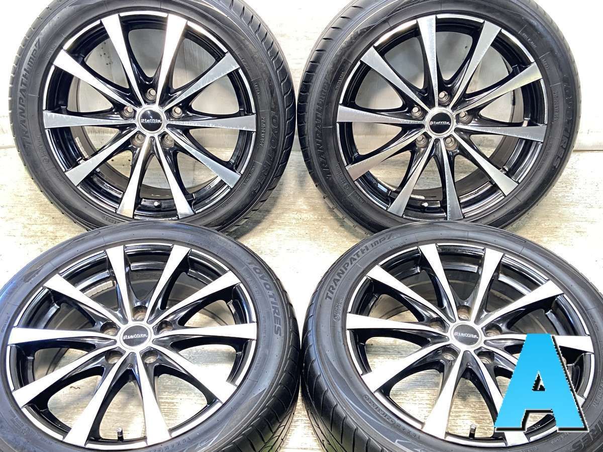 215|50R17 トーヨータイヤ トランパス mp7 ラフィット 17x7.0 55 114.3-5穴 タイヤ サマータイヤ ホイールセット 4本セット s17250426603
