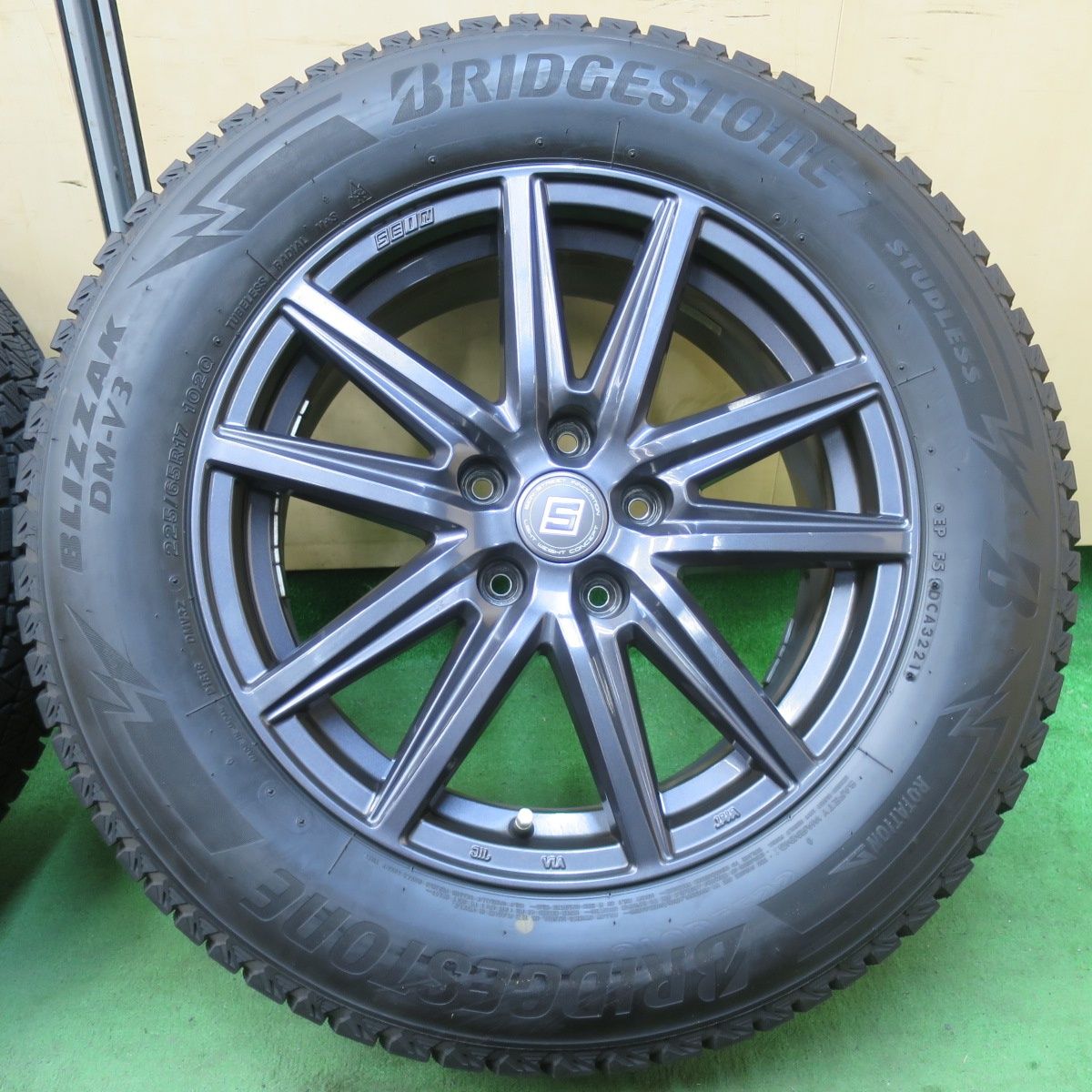 WAREN 17×7J BSスタッドレス 225/65R17 ハリアー RAV4 美品 225⁄65R17