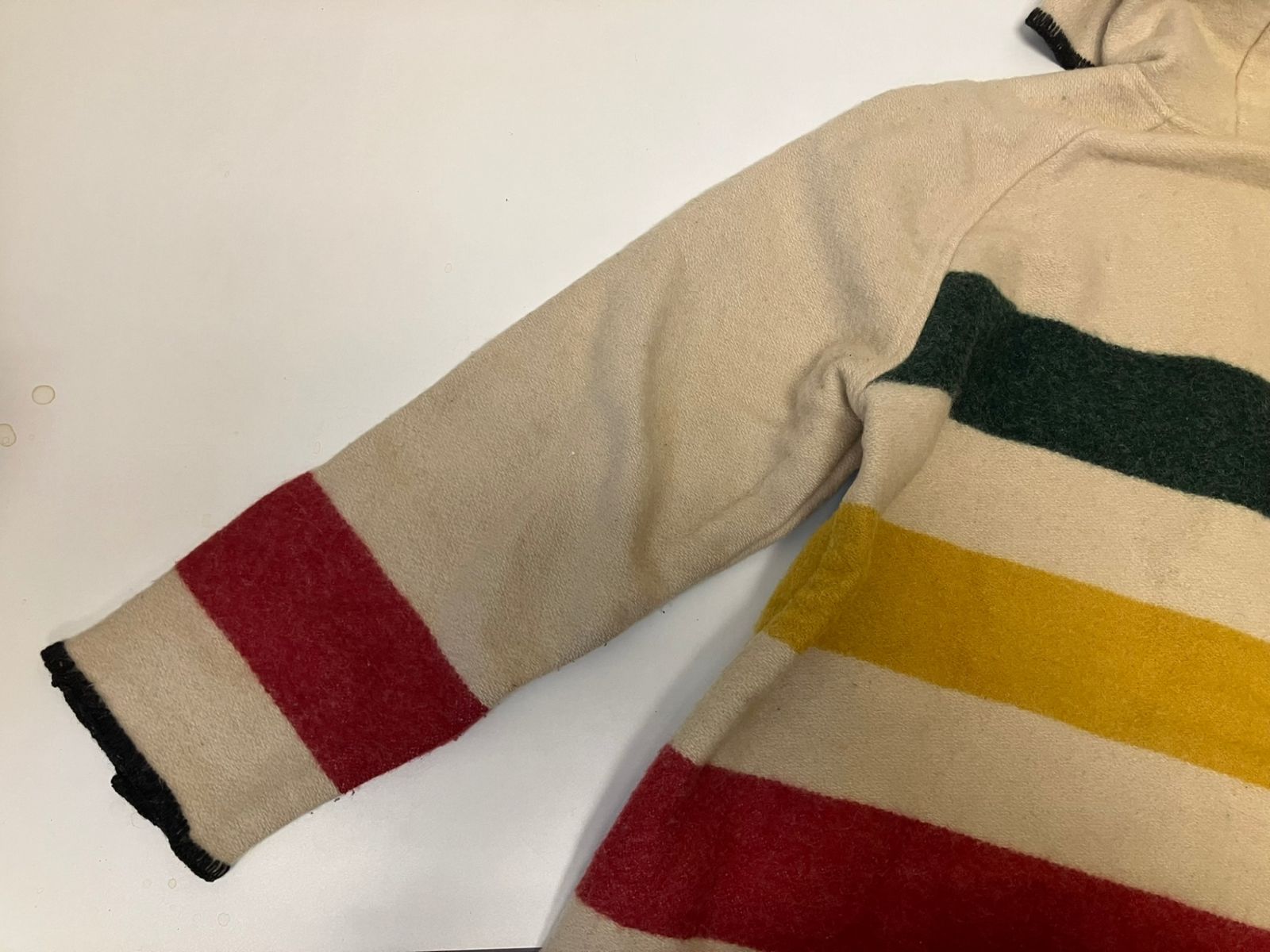 【美品・USA製】Woolrich マルチボーダーフリースジャケット M ウールリッチ WOOLRICH 70's 70年代 マルチボーダー フーデッド