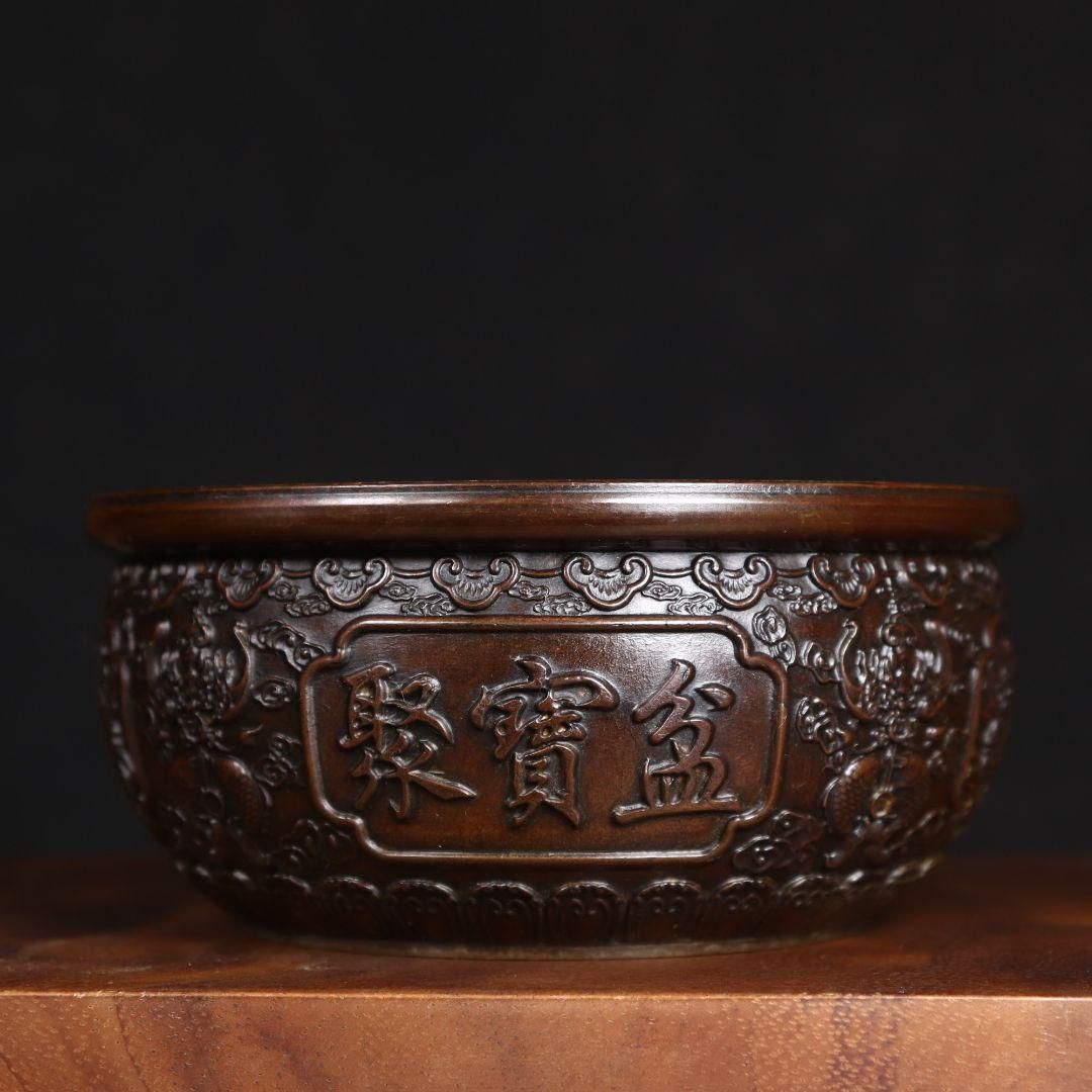 タイムセール 探し方 銅細工 龍年 置物 麒麟聚宝盆 装飾品 工芸品 美術品 - メルカリ 工芸品