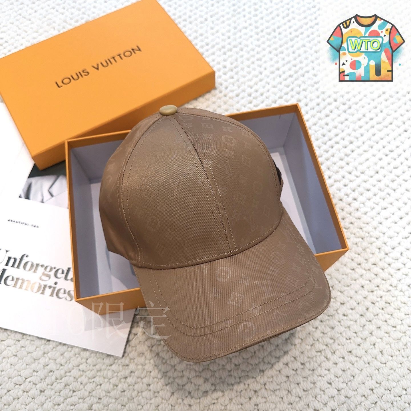 LOUIS VUITTON ベースボールキャップ ベージュ LOUIS VUITTON - ルイヴィトン LOUIS VUITTON キャップ カシュ