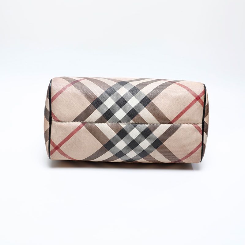 BURBERRY バーバリー ボストンバッグ PVC ノバチェック - メルカリ