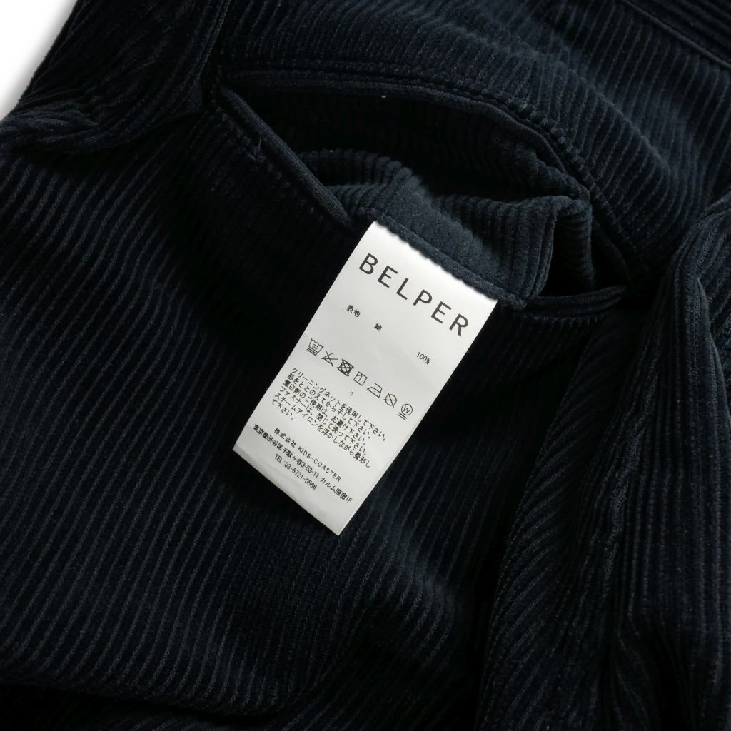 ベルパー BELPER コーデュロイパンツ ストレート カットデザイン