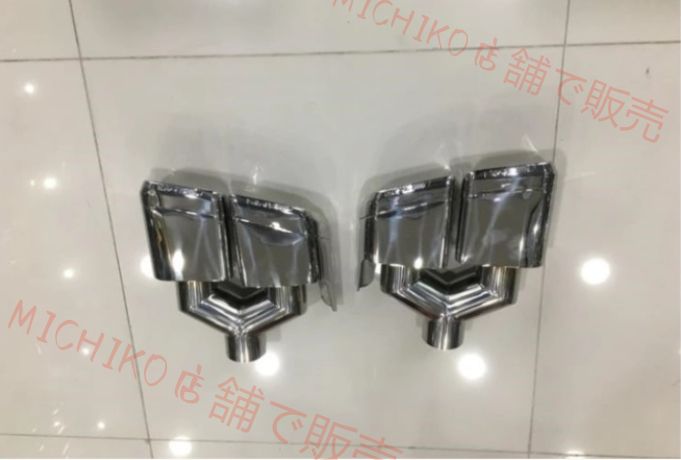 メルセデス ベンツ Eクラス W212 ２色選択 4本出し マフラーカッター AMGスタイル E63ルック 2個セット