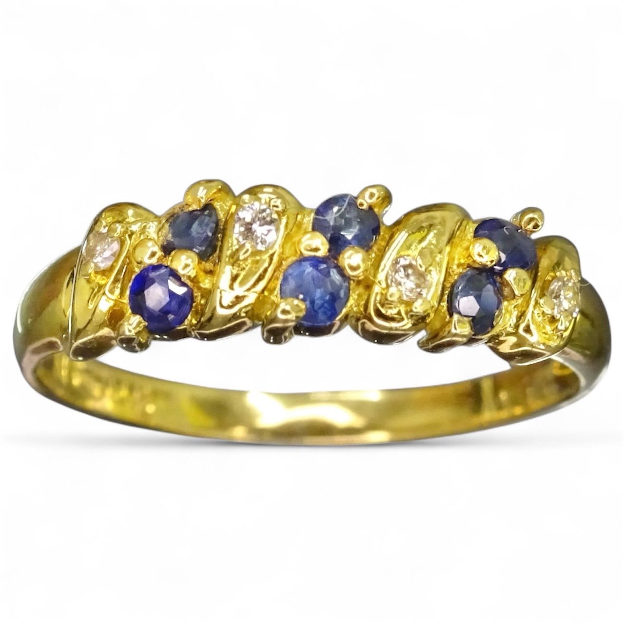 18金 K18 ゴールド GOLD 750 天然サファイア0.25ct 天然 18金 K18 ゴールド GOLD 750 天然サファイア0.25ct 天然