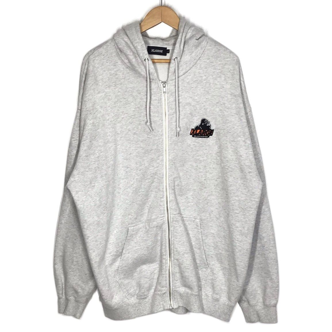 倉吉店 X-LARGE エクストララージ パーカー STORE ADDRESS ZIP HOODED SWEAT プルオーバーパーカー 101224012035 グレー サイズ L 103
