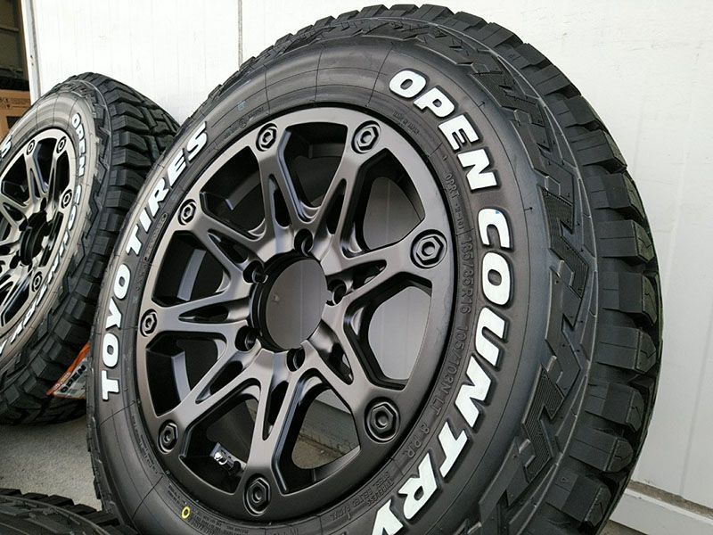 5月入荷 【4本セット】ジムニー タイヤホイールセット JB23 JB64 16インチ 185/85R16 トーヨー オープンカントリーRT BDX08 ホワイトレター