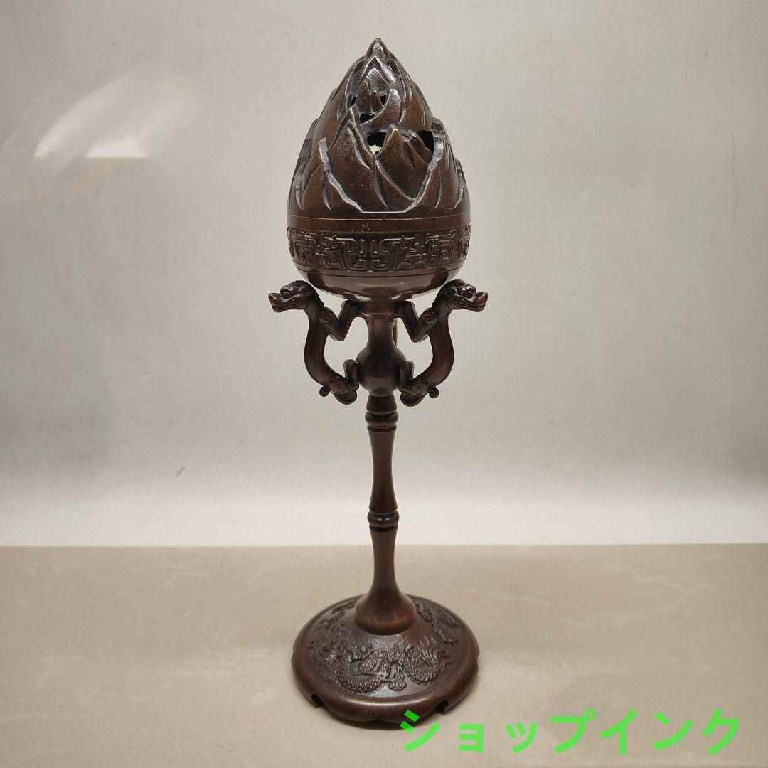 銅 細工 博山炉 茶道具 香道具 装飾品 工芸品 置物 銅 細工 玄紋香炉 博山炉 香道具 茶道具 装飾品 工芸品 置物