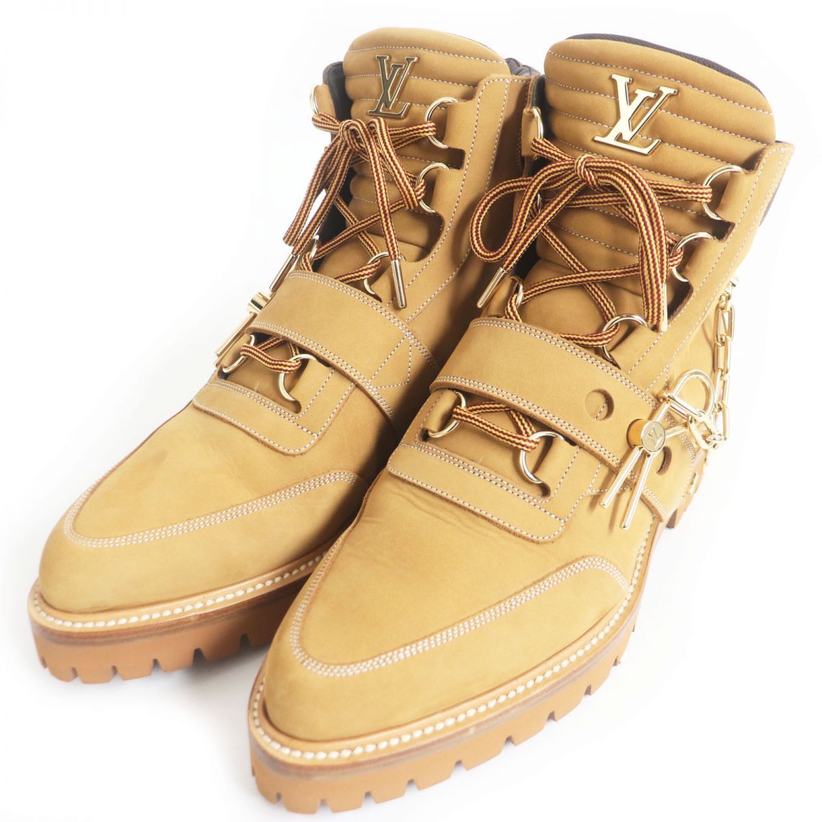 超美品 ルイヴィトン ブーツ ピローライン モノグラム 03-23102701