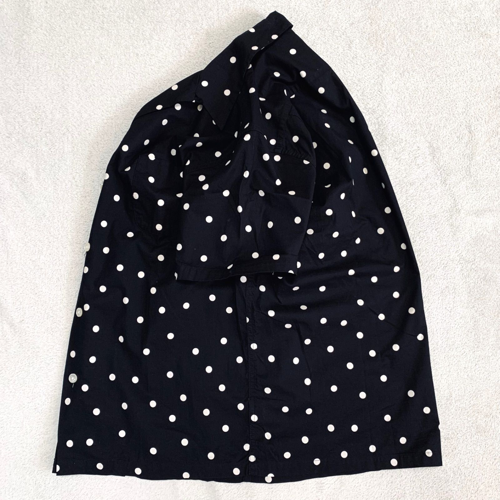 DOTS HAWAIIAN SHIRT L/S(ドット開襟シャツ) BLACK DOTS HAWAIIAN SHIRT L/S(ドット開襟シャツ) BLACK Wacko Maria