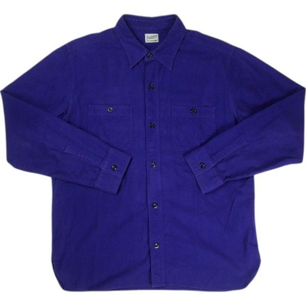 Size M TENDERLOIN テンダーロイン T-CHAMOIS CLOTH SHT PURPLE 長袖シャツ 紫 -良い 20820374