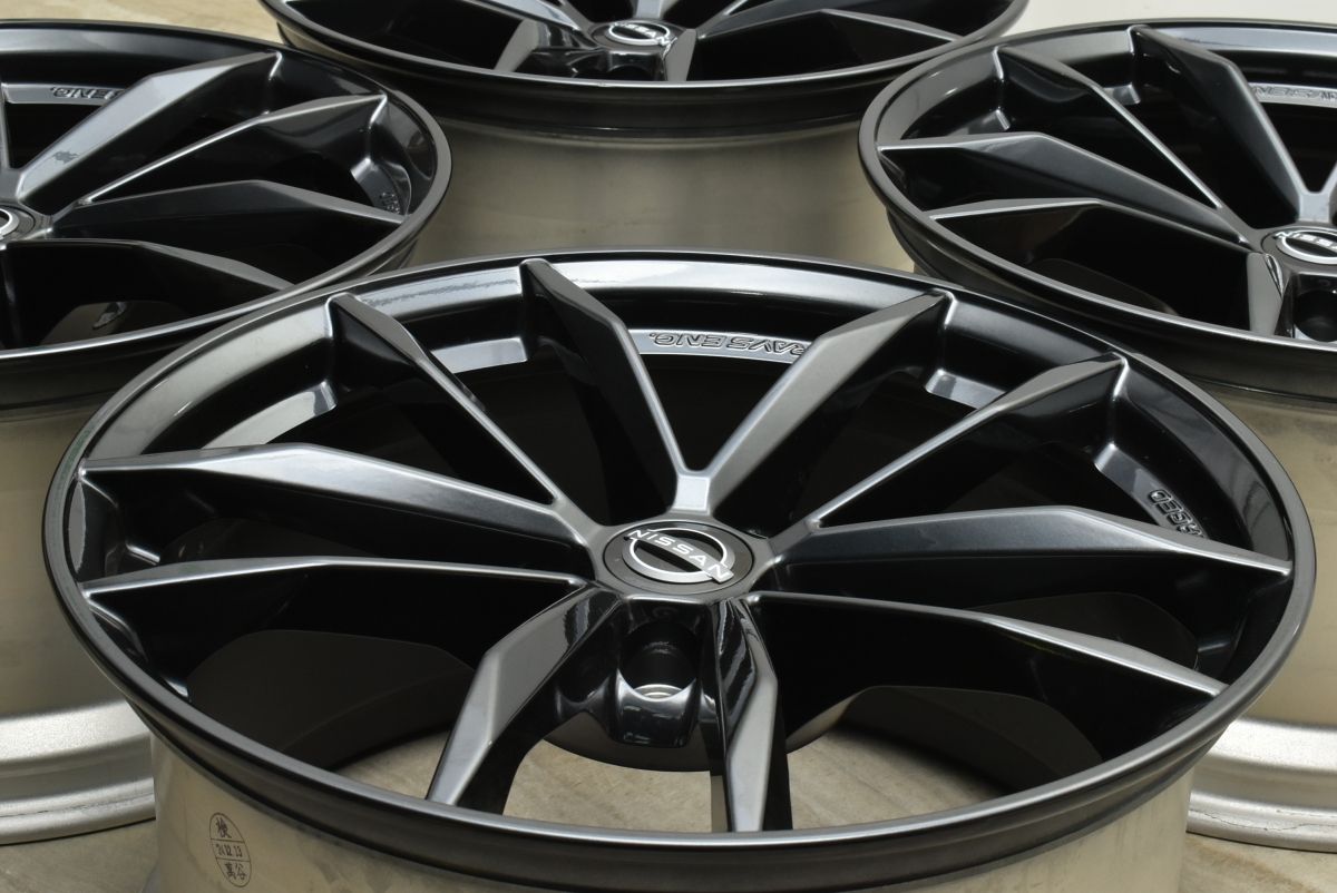 新車外し 日産 RZ34 19インチ鍛造 ホイール 4本 レイズ ☆新車外し