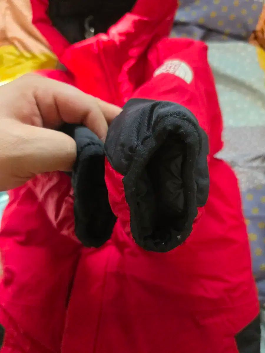  THE NORTH FACE ザノースフェイス キッズ 防寒 宇宙服 レッド ツーウェイ ドレスオール ベビー服(~95cm)