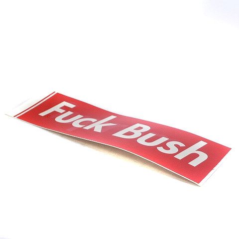 シュプリーム SUPREME 05SS Fuck Bush Box Logo Sticker ファック