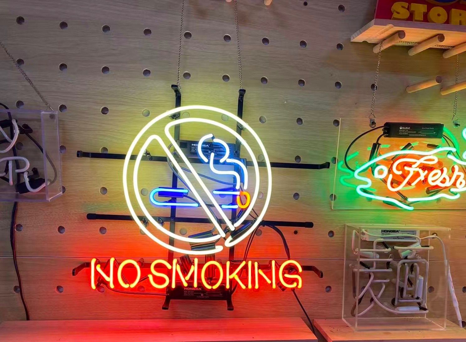 オリジナル オーダー ネオン管 NO SMOKING 禁煙マーク ガラスライト LEDネオンサイン インテリア アメリカン雑貨 ネオンサイン LED NEXPOTALLINN_EU