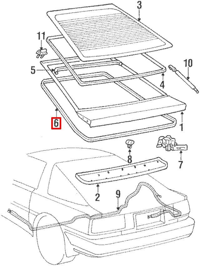 トヨタ純正 70 スープラ バックドア ウェザーストリップ リアゲート モール SUPRA JZA70 GA70 MA70 Rear Back Door Weather Strip JDM