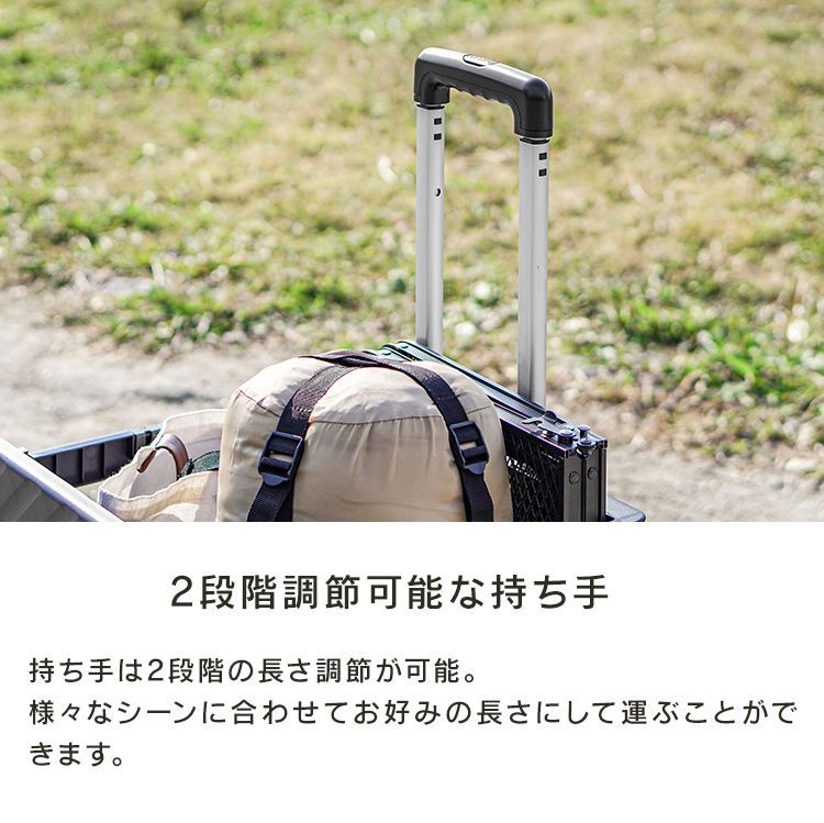 キャリーカート キャリーワゴン 折りたたみ 軽量 大容量 65L カート
