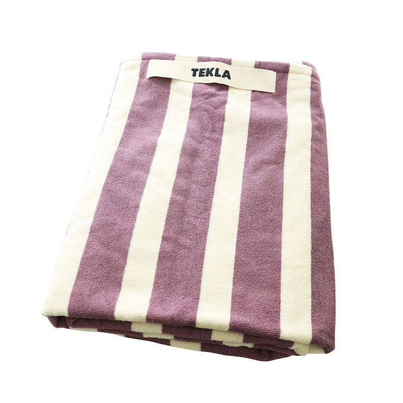 テクラ TEKLA ブランケット ひざ掛け タオルケット コットン アイボリー 紫 パープル /AQ ■OS ■MA