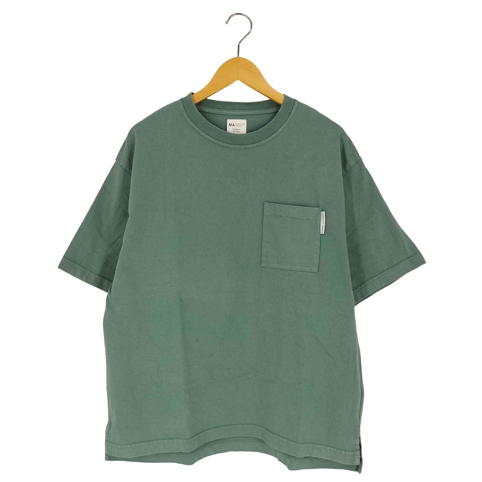 マニュアルアルファベット MANUAL ALPHABET GARMENTDYE POCKET WIDE TEE ガーメントダイ ポケット ワイド Tシャツ メンズ JPN：2 