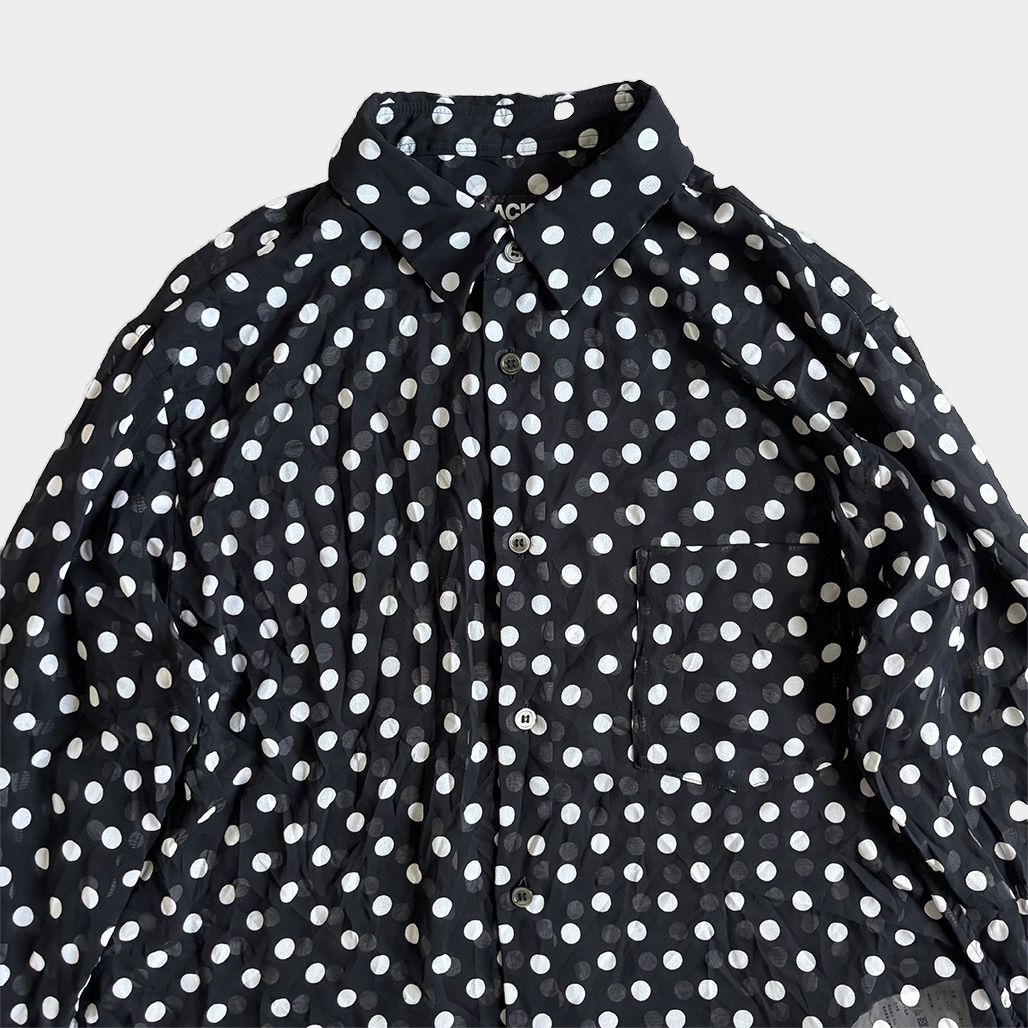 black comme des garcons ブラックコムデギャルソン 2025-2025aw ドットシャツ