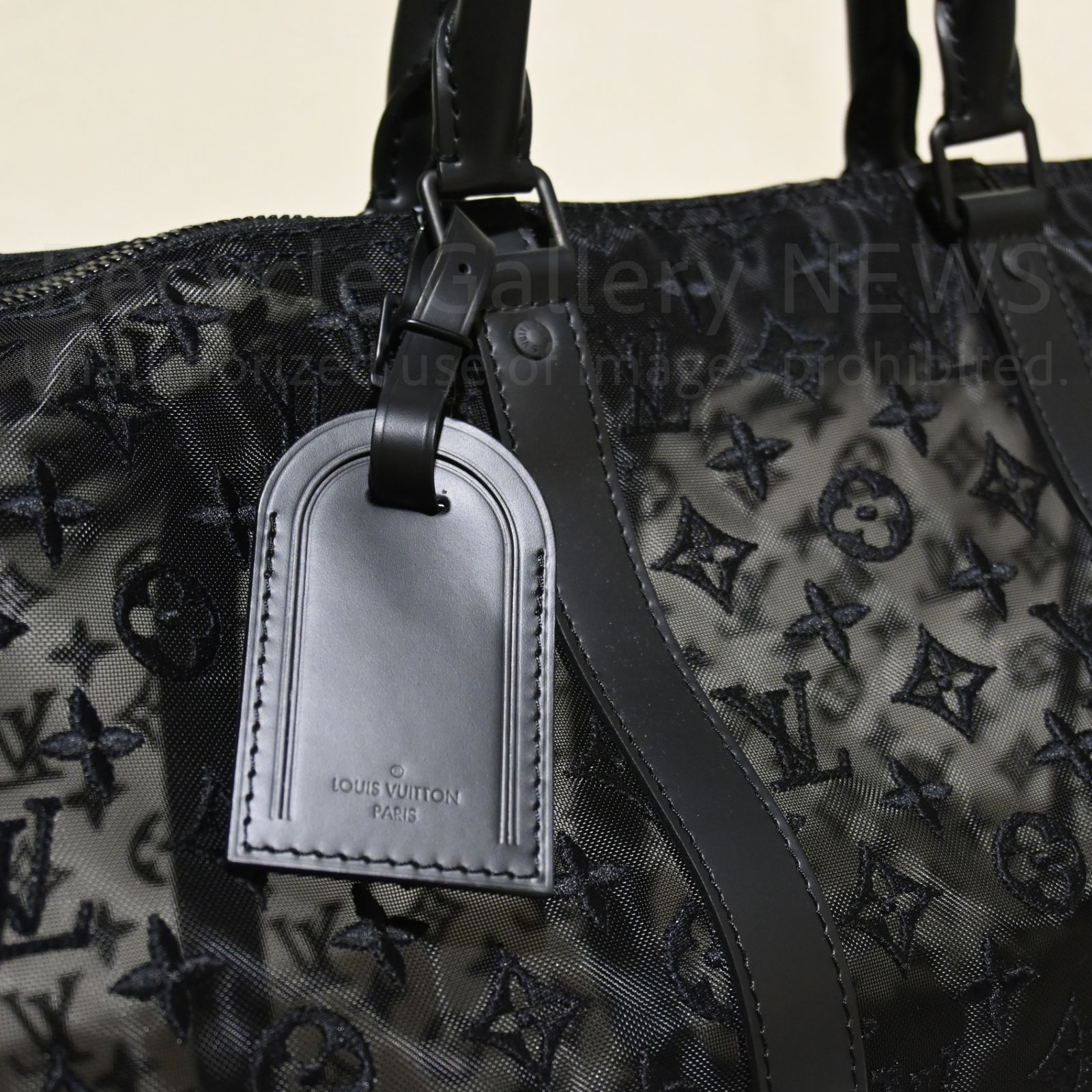 ○ LOUIS VUITTON モノグラム メッシュ・レザー ボストンバッグ