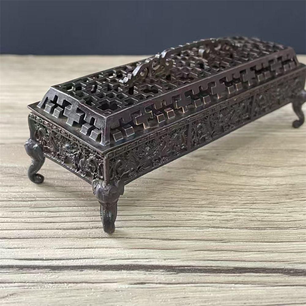 銅器 香炉 挿し香炉 仏堂香炉 香道具装飾品 工芸品 置物 高頸薫香炉 禅意香炉 銅製 工芸品 美術品 置物（銅器 等しく