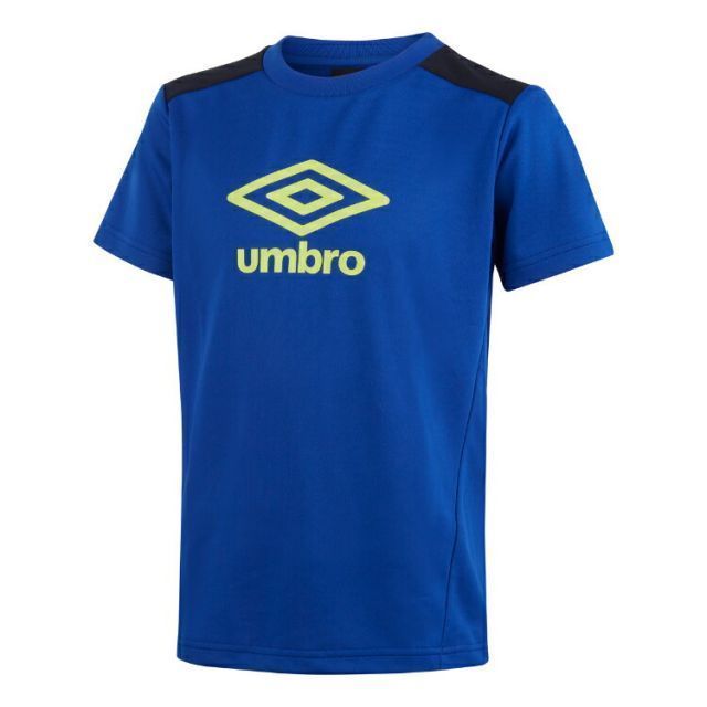 umbro アンブロ 半袖プラクティスシャツ ブルー 120 UUJVJA65 BLU | スポーツ スポーツ用品 運動 服 衣類 ウエア トップス シャツ 半袖 吸汗速乾 快適 機能性 サッカー フットサル 素材 シンプル デ