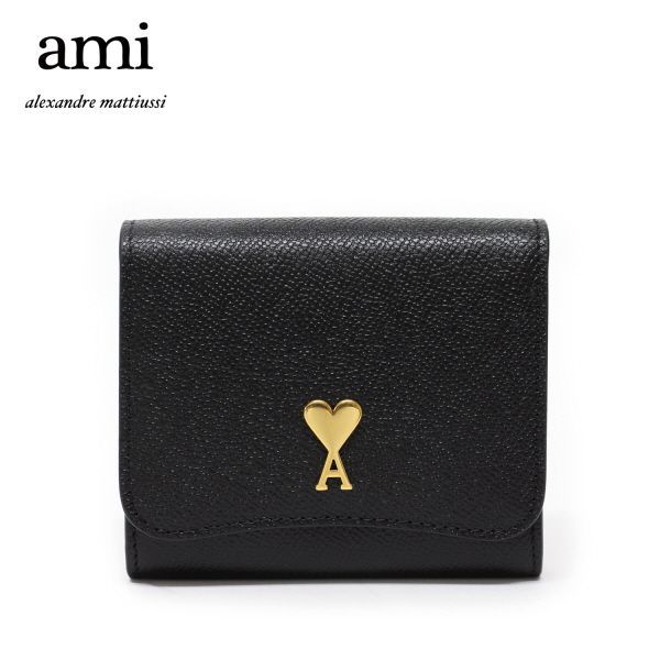 24AWモデル アミ アレクサンドル マテュッシ AMI Alexandre Mattiussi ユニセックス PARIS PARIS  コンパクトウォレット【BLACK】 0015/【2024-25AW】m-wallet メルカリ