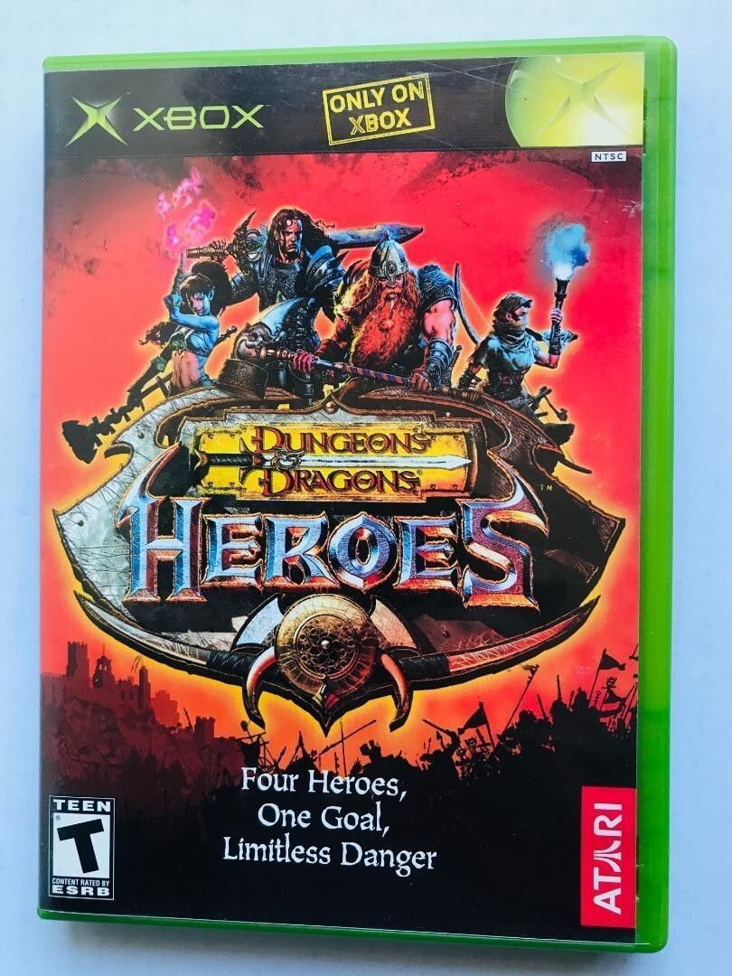 DUNGEONS ＆ DRAGONS HEROES XBOX ATARI シール付き 北米版 海外版 ダンジョンズ＆ドラゴンズ ヒーローズ