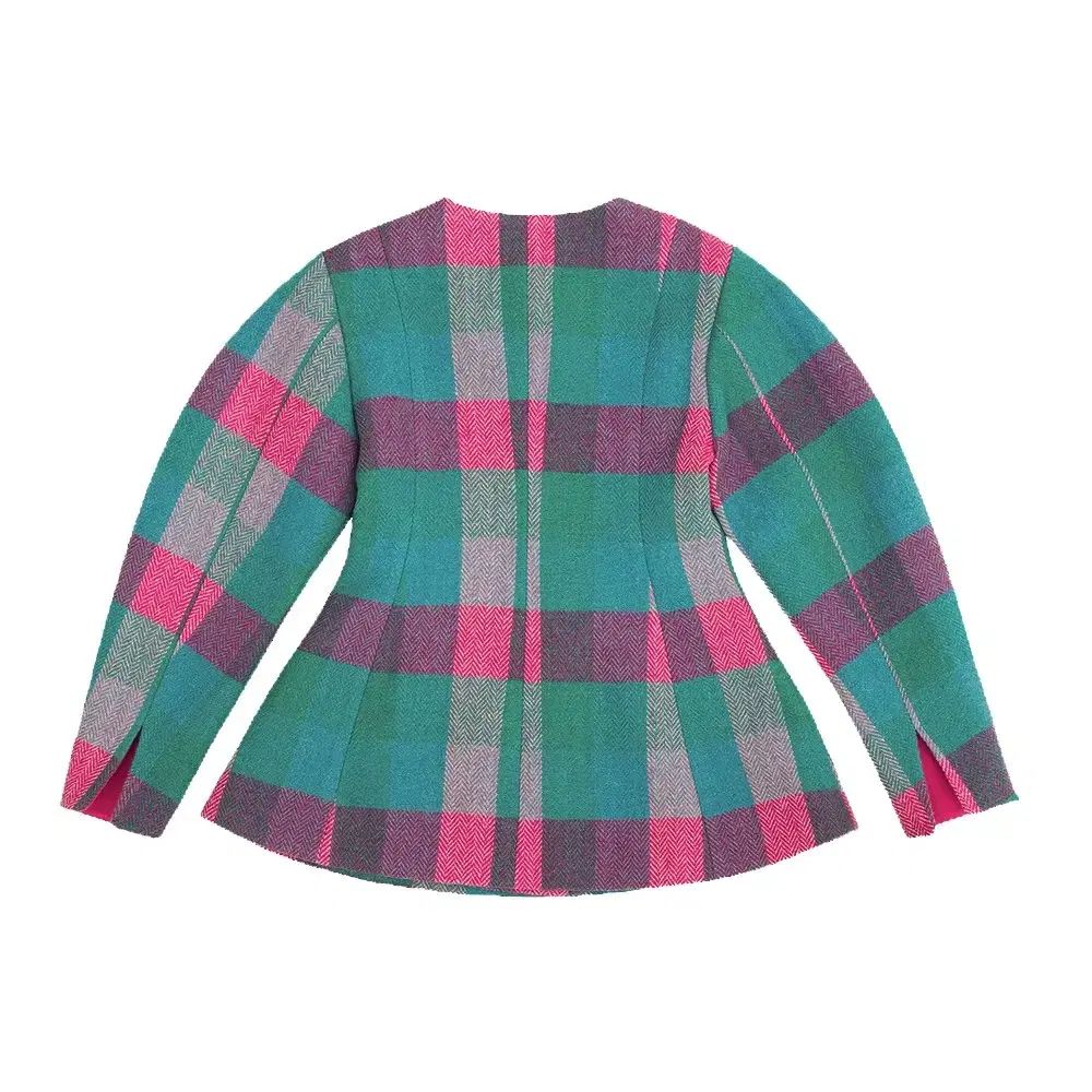 フィビー ハリー ツイード hourglass ジャケット フォレストグリーン