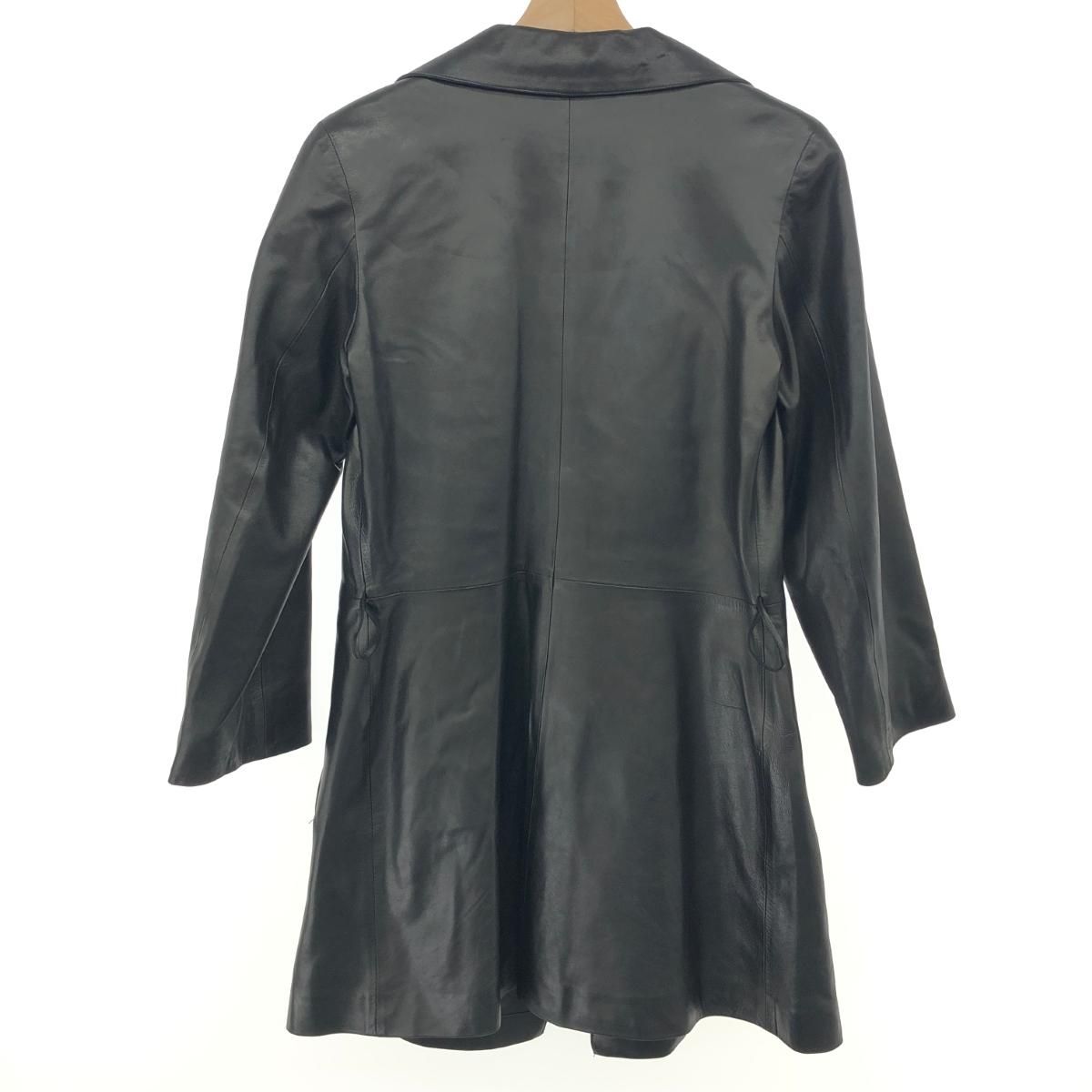 agnes b. アニエスベー レザーコート フランス製 ラムレザー/羊革